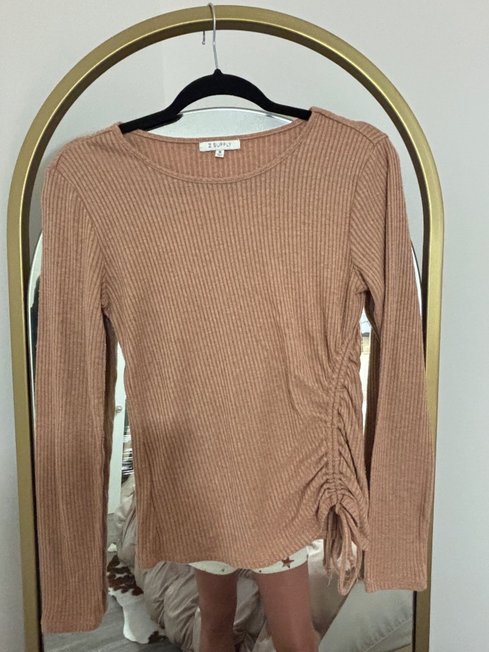 Z Supply Women's Pink and Tan Jumper